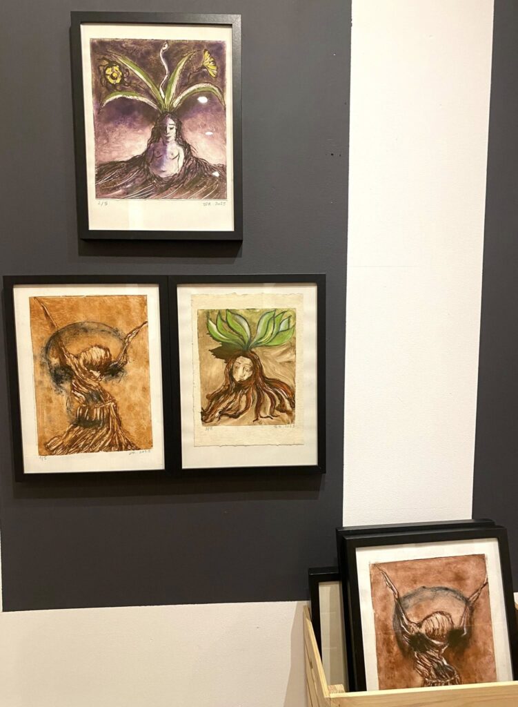 Claire Zuber - portraits sur cartes